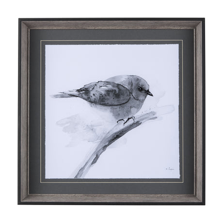 Eastern Blue BW III by Mercana Studio Hand Embellished Textured Framed Art Print Matted under Glass from Mercana - Luna Furniture