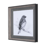 Eastern Blue BW IV by Mercana Studio a Hand Embellished Textured Framed Art Print Matted under Glass from Mercana - Luna Furniture