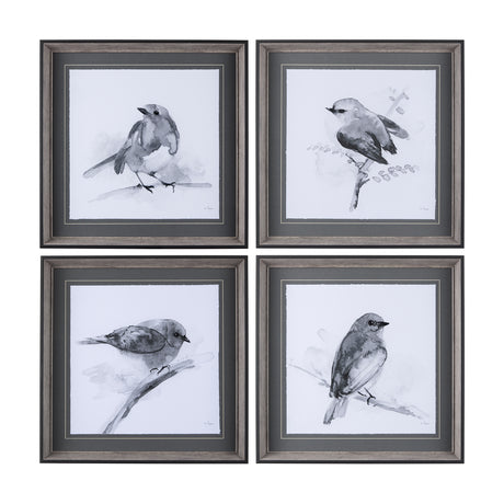 Eastern Blue BW IV by Mercana Studio a Hand Embellished Textured Framed Art Print Matted under Glass from Mercana - Luna Furniture