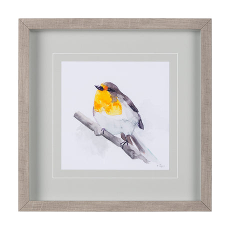 Robin I by Mercana Studio a Hand Embellished Textured Framed Art Print Matted under Glass from Mercana - Luna Furniture