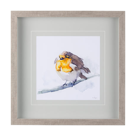 Robin III by Mercana Studio a Hand Embellished Textured Framed Art Print Matted under Glass from Mercana - Luna Furniture