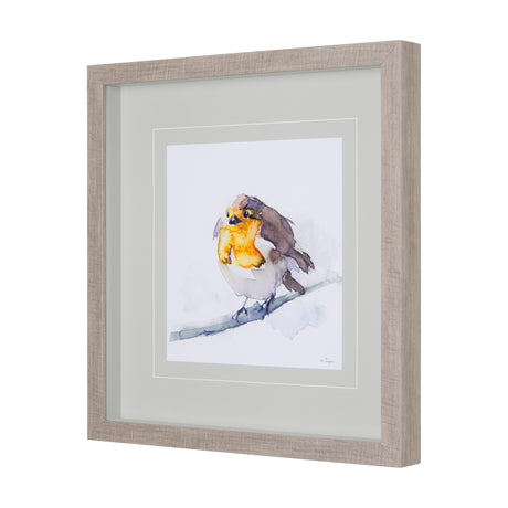 Robin III by Mercana Studio a Hand Embellished Textured Framed Art Print Matted under Glass from Mercana - Luna Furniture