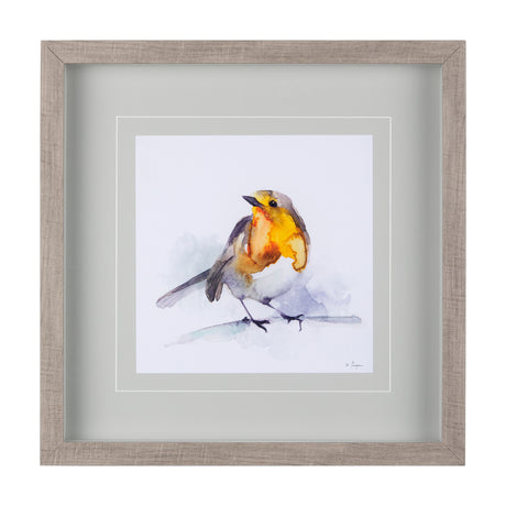 Robin IV by Mercana Studio a Hand Embellished Textured Framed Art Print Matted under Glass from Mercana - Luna Furniture