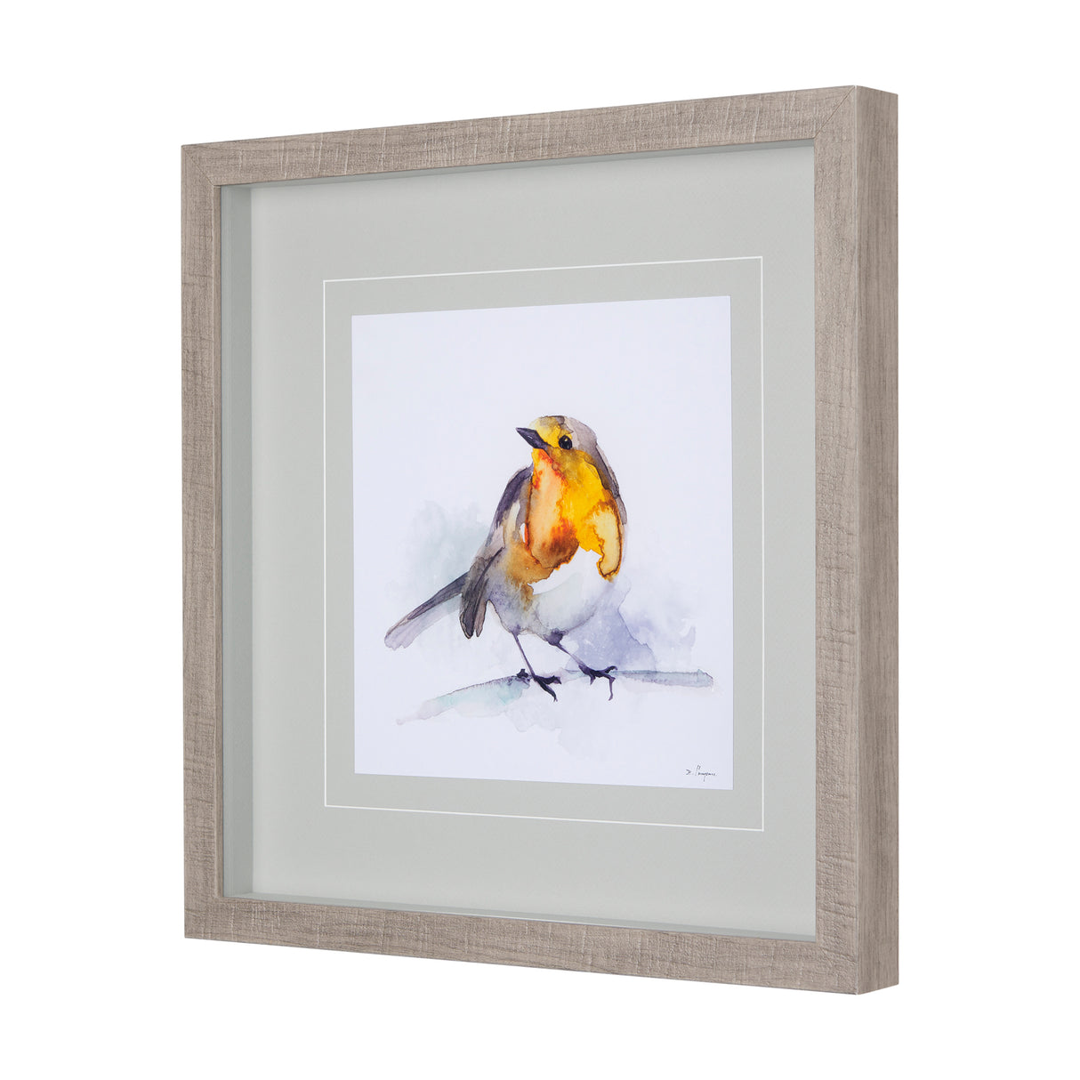 Robin IV by Mercana Studio a Hand Embellished Textured Framed Art Print Matted under Glass from Mercana - Luna Furniture