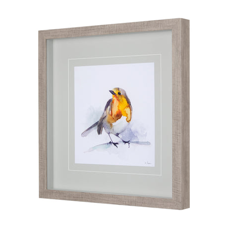 Robin IV by Mercana Studio a Hand Embellished Textured Framed Art Print Matted under Glass from Mercana - Luna Furniture