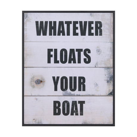 Float Your Boat by Mercana Studio a Hand Embellished Textured Framed Art Print from Mercana - Luna Furniture