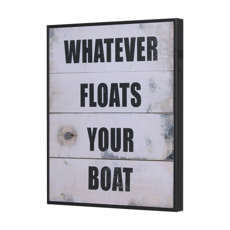 Float Your Boat by Mercana Studio a Hand Embellished Textured Framed Art Print from Mercana - Luna Furniture