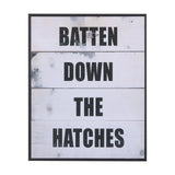 Batten Down The Hatches by Mercana Studio a Hand Embellished Textured Framed Art Print from Mercana - Luna Furniture