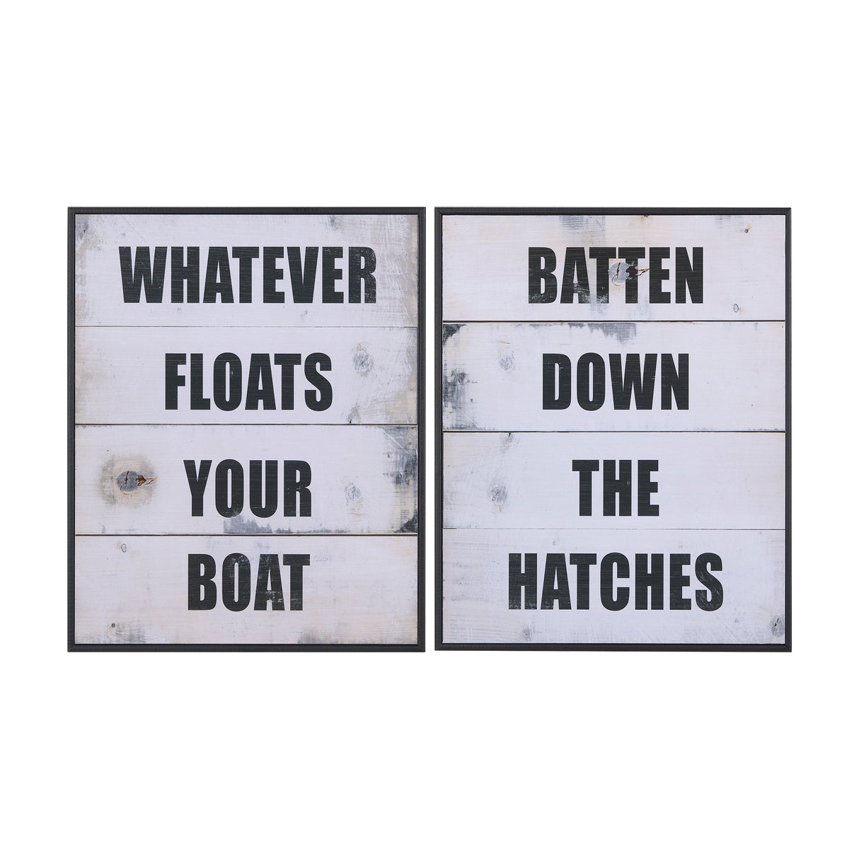 Batten Down The Hatches by Mercana Studio a Hand Embellished Textured Framed Art Print from Mercana - Luna Furniture