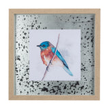 Eastern Blue I by Mercana Studio a Hand Embellished Textured Framed Art Print Matted under Glass from Mercana - Luna Furniture