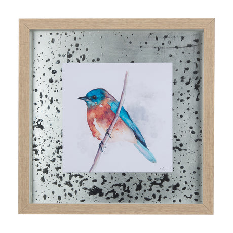 Eastern Blue I by Mercana Studio a Hand Embellished Textured Framed Art Print Matted under Glass from Mercana - Luna Furniture