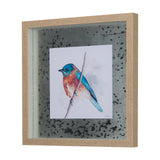 Eastern Blue I by Mercana Studio a Hand Embellished Textured Framed Art Print Matted under Glass from Mercana - Luna Furniture