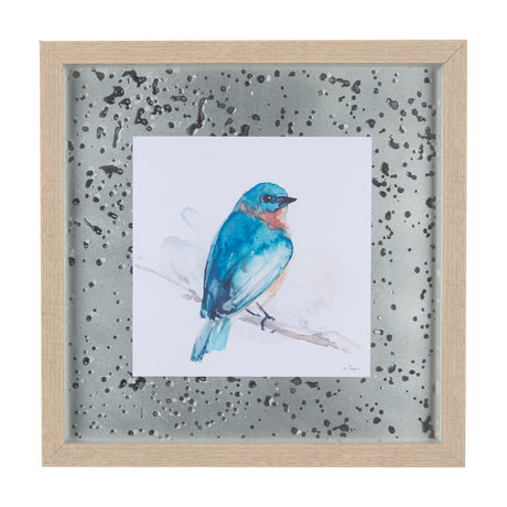 Eastern Blue II by Mercana Studio a Hand Embellished Textured Framed Art Print Matted under Glass from Mercana - Luna Furniture