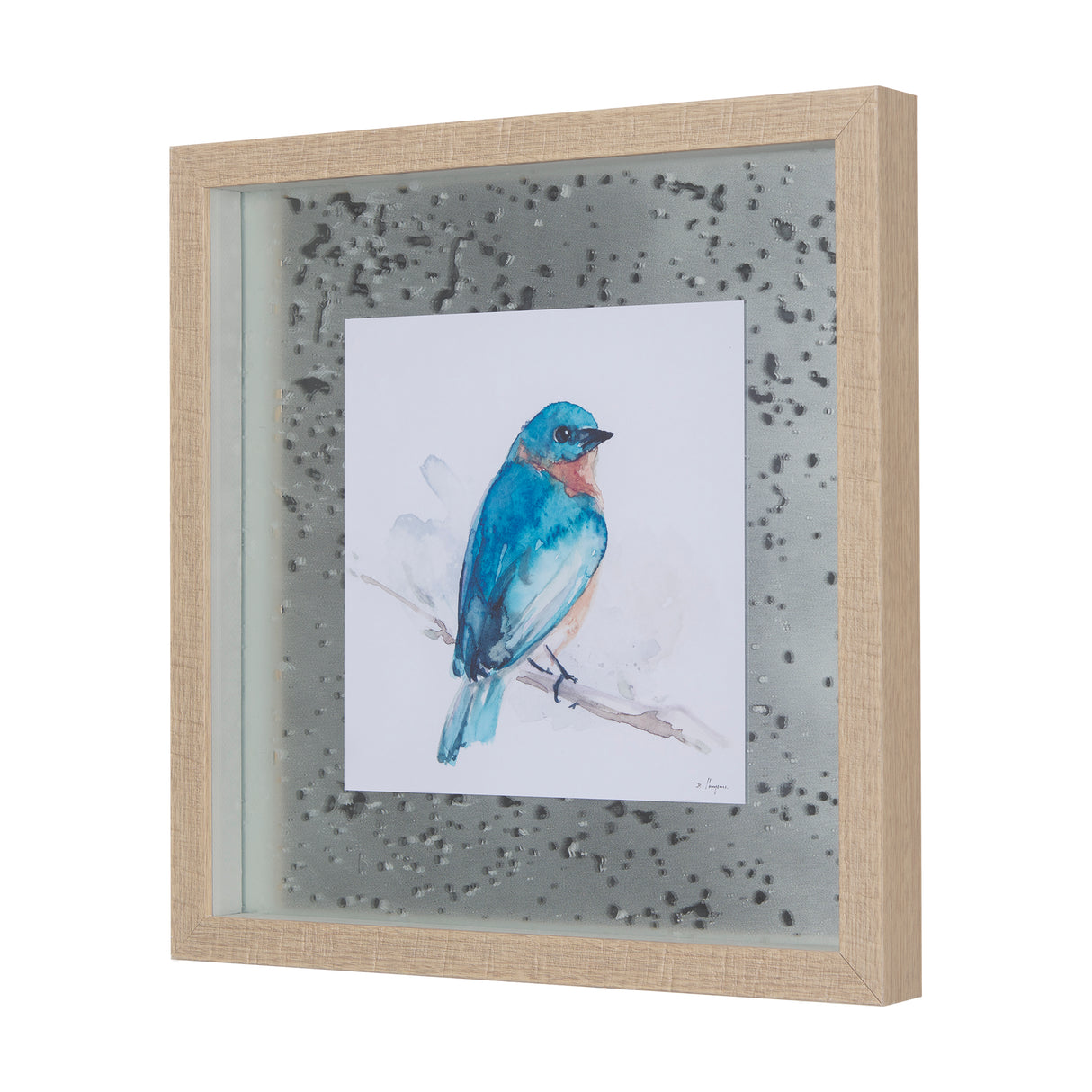 Eastern Blue II by Mercana Studio a Hand Embellished Textured Framed Art Print Matted under Glass from Mercana - Luna Furniture