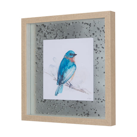 Eastern Blue II by Mercana Studio a Hand Embellished Textured Framed Art Print Matted under Glass from Mercana - Luna Furniture