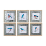 Eastern Blue II by Mercana Studio a Hand Embellished Textured Framed Art Print Matted under Glass from Mercana - Luna Furniture