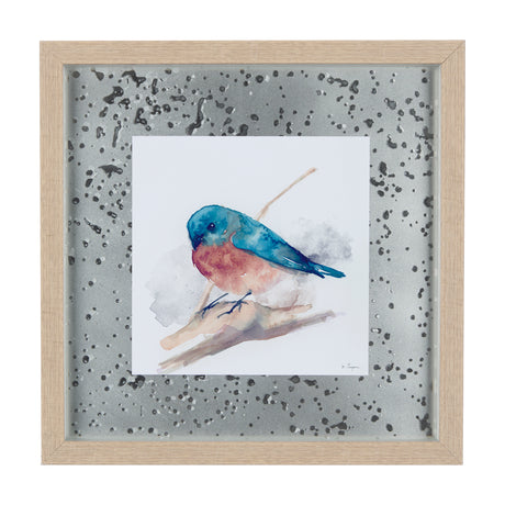 Eastern Blue III by Mercana Studio a Hand Embellished Textured Framed Art Print Matted under Glass from Mercana - Luna Furniture