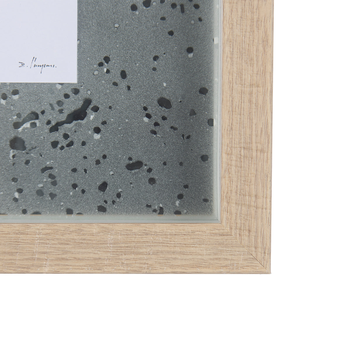 Eastern Blue III by Mercana Studio a Hand Embellished Textured Framed Art Print Matted under Glass from Mercana - Luna Furniture