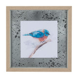 Eastern Blue IV by Mercana Studio a Hand Embellished Textured Framed Art Print Matted under Glass from Mercana - Luna Furniture