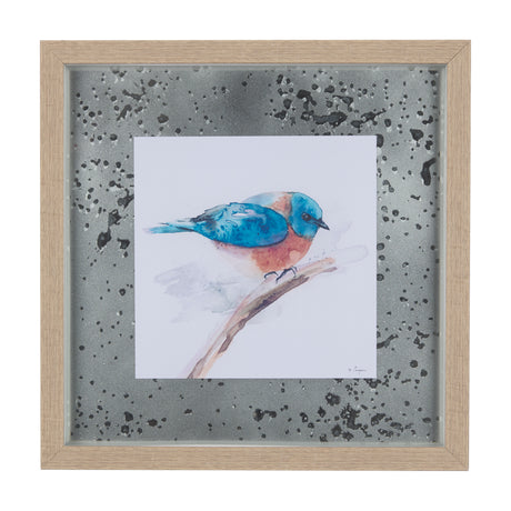 Eastern Blue IV by Mercana Studio a Hand Embellished Textured Framed Art Print Matted under Glass from Mercana - Luna Furniture