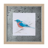 Eastern Blue V by Mercana Studio a Hand Embellished Textured Framed Art Print Matted under Glass from Mercana - Luna Furniture