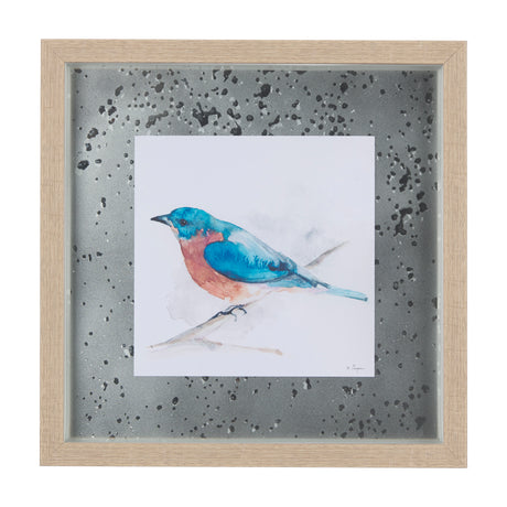 Eastern Blue V by Mercana Studio a Hand Embellished Textured Framed Art Print Matted under Glass from Mercana - Luna Furniture