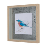 Eastern Blue V by Mercana Studio a Hand Embellished Textured Framed Art Print Matted under Glass from Mercana - Luna Furniture