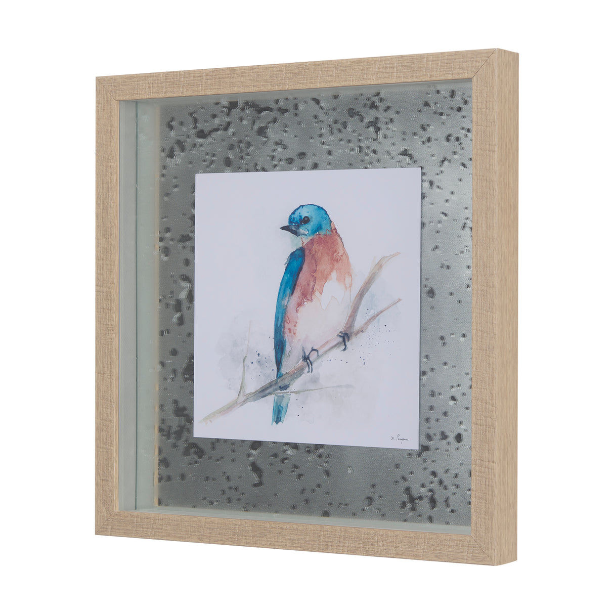 Eastern Blue VI by Mercana Studio a Hand Embellished Textured Framed Art Print Matted under Glass from Mercana - Luna Furniture
