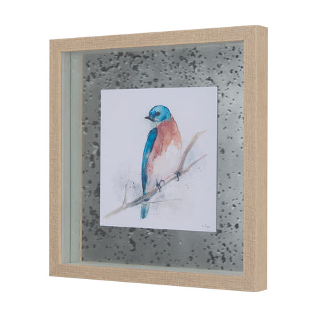 Eastern Blue VI by Mercana Studio a Hand Embellished Textured Framed Art Print Matted under Glass from Mercana - Luna Furniture