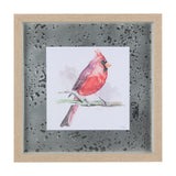 Cardinal II by Mercana Studio a Hand Embellished Textured Framed Art Print Matted under Glass from Mercana - Luna Furniture