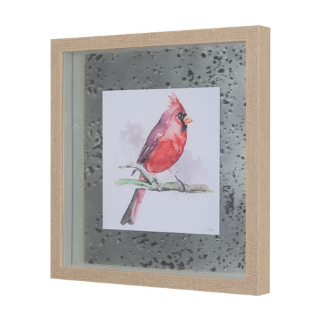 Cardinal II by Mercana Studio a Hand Embellished Textured Framed Art Print Matted under Glass from Mercana - Luna Furniture