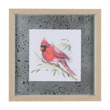 Cardinal III by Mercana Studio a Hand Embellished Textured Framed Art Print Matted under Glass from Mercana - Luna Furniture