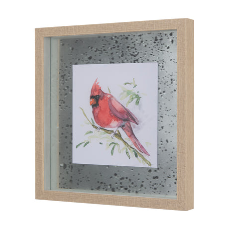 Cardinal III by Mercana Studio a Hand Embellished Textured Framed Art Print Matted under Glass from Mercana - Luna Furniture
