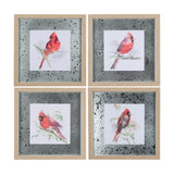 Cardinal III by Mercana Studio a Hand Embellished Textured Framed Art Print Matted under Glass from Mercana - Luna Furniture