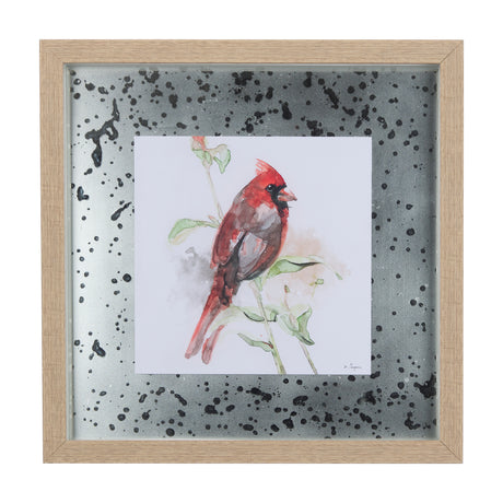 Cardinal IV by Mercana Studio a Hand Embellished Textured Framed Art Print Matted under Glass from Mercana - Luna Furniture