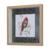 Cardinal IV by Mercana Studio a Hand Embellished Textured Framed Art Print Matted under Glass from Mercana - Luna Furniture