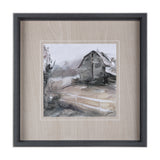 Late Autumn in Countryside I by Mercana Studio Hand Embellished Framed Art Print Matted under Glass from Mercana - Luna Furniture