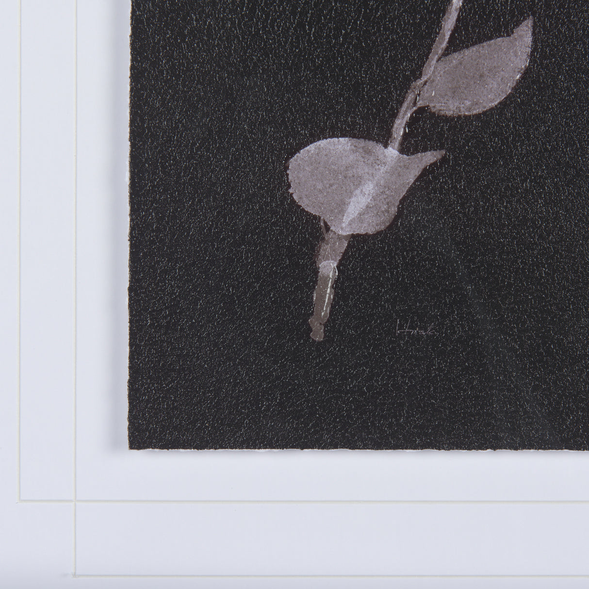 Night Leaves I by Mercana Studio a Hand Embellished Textured Framed Art Print Matted under Glass from Mercana - Luna Furniture