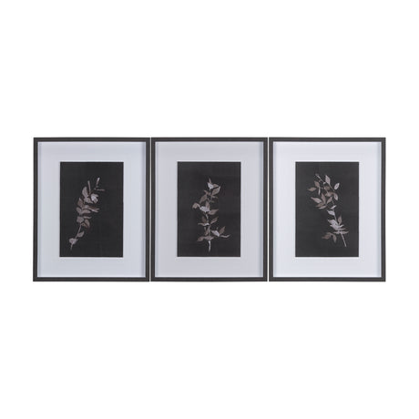 Night Leaves I by Mercana Studio a Hand Embellished Textured Framed Art Print Matted under Glass from Mercana - Luna Furniture