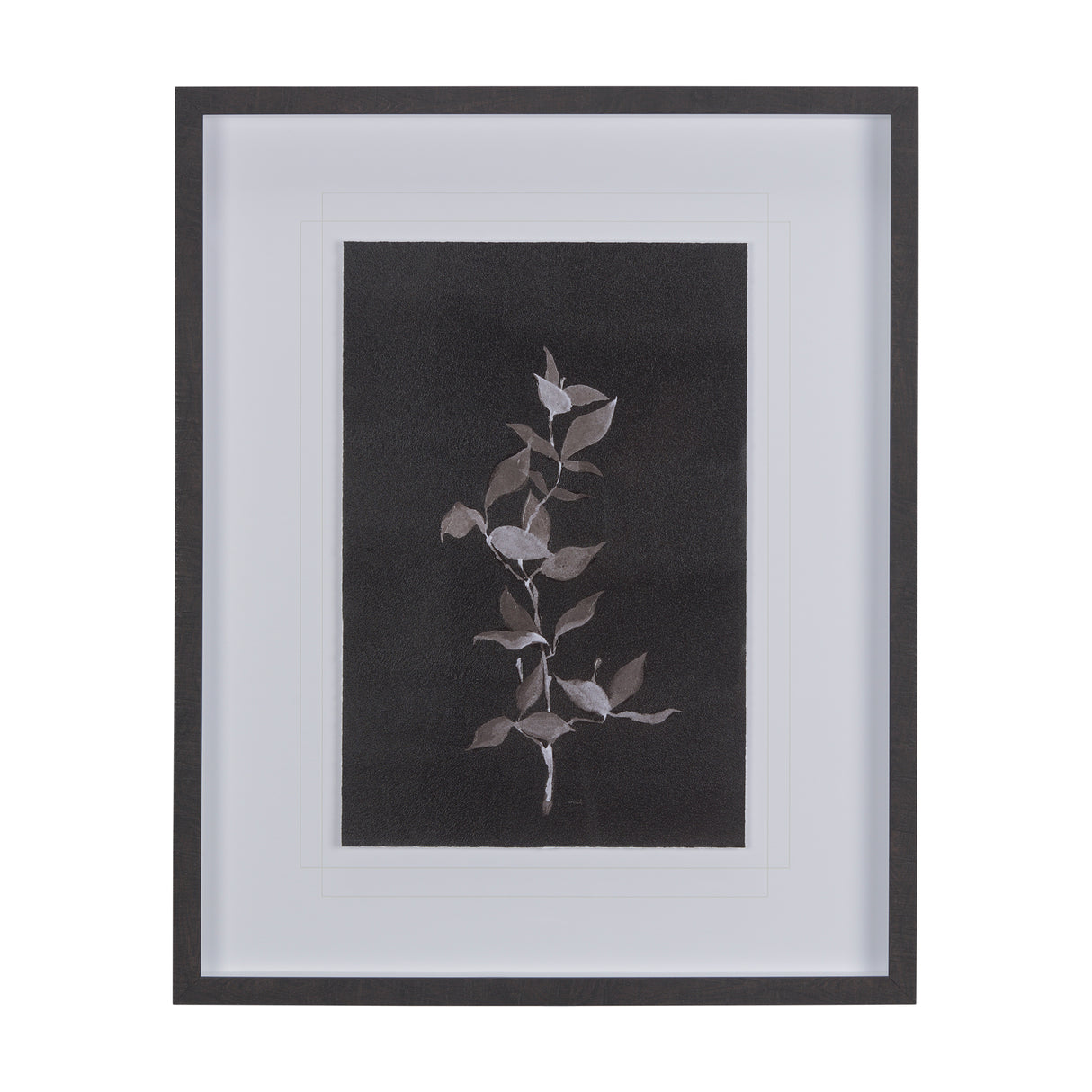 Night Leaves II by Mercana Studio a Hand Embellished Textured Framed Art Print Matted under Glass from Mercana - Luna Furniture