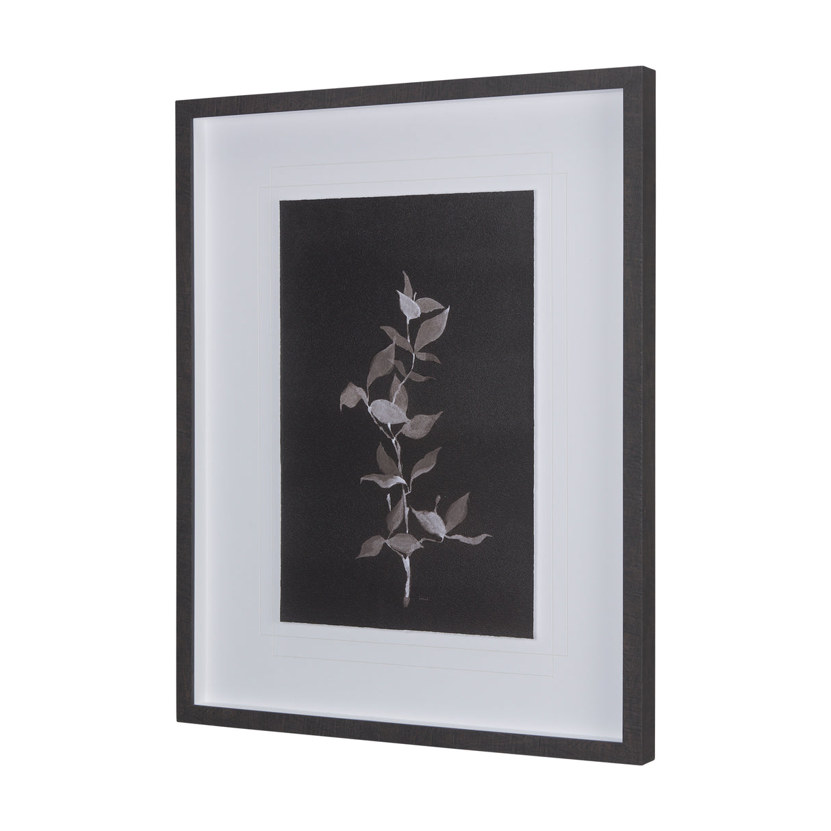 Night Leaves II by Mercana Studio a Hand Embellished Textured Framed Art Print Matted under Glass from Mercana - Luna Furniture
