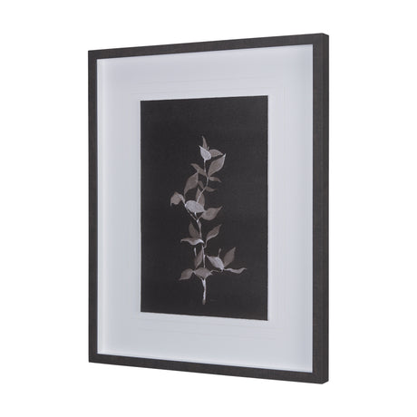 Night Leaves II by Mercana Studio a Hand Embellished Textured Framed Art Print Matted under Glass from Mercana - Luna Furniture