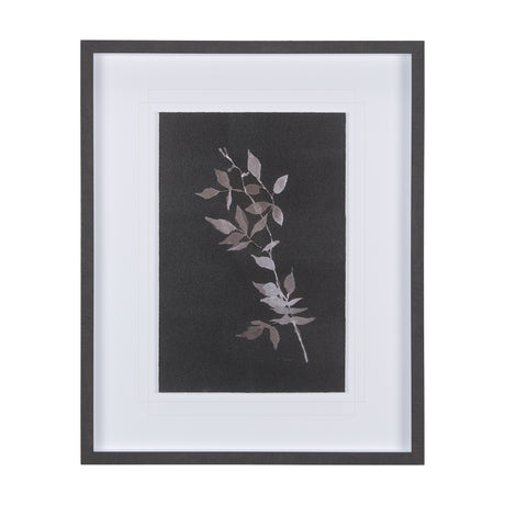 Night Leaves III by Mercana Studio a Hand Embellished Textured Framed Art Print Matted under Glass from Mercana - Luna Furniture