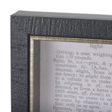 Vintage Page I by Mercana Studio a Hand Embellished Textured Framed Art Print from Mercana - Luna Furniture