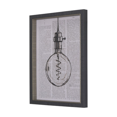 Vintage Page II by Mercana Studio a Hand Embellished Textured Framed Art Print from Mercana - Luna Furniture