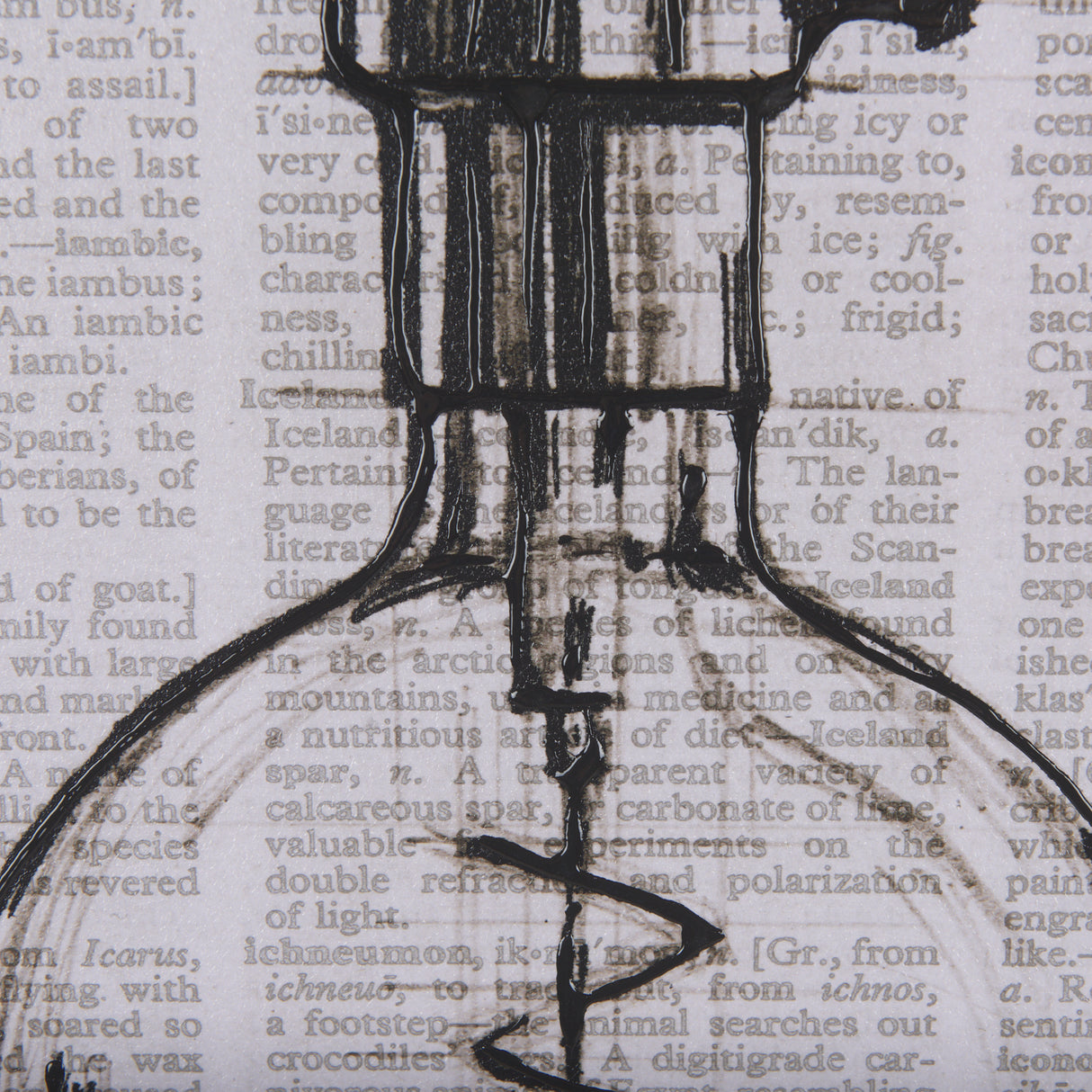 Vintage Page II by Mercana Studio a Hand Embellished Textured Framed Art Print from Mercana - Luna Furniture