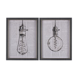 Vintage Page II by Mercana Studio a Hand Embellished Textured Framed Art Print from Mercana - Luna Furniture