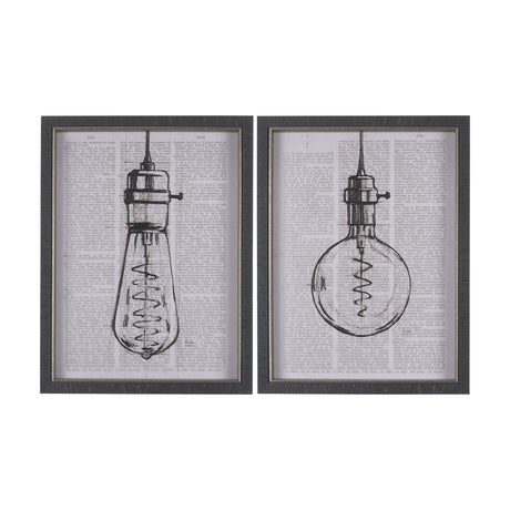 Vintage Page II by Mercana Studio a Hand Embellished Textured Framed Art Print from Mercana - Luna Furniture