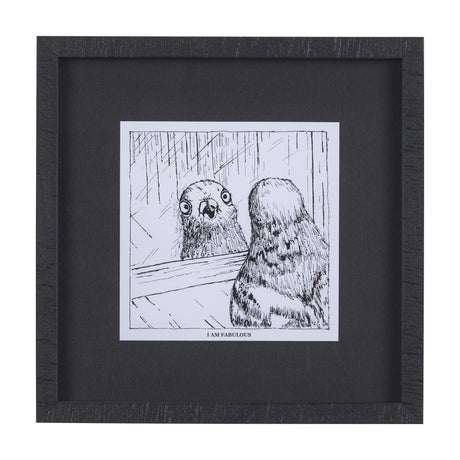 Animal Talk I by Mercana Studio a Framed Art Print Matted under Glass from Mercana - Luna Furniture