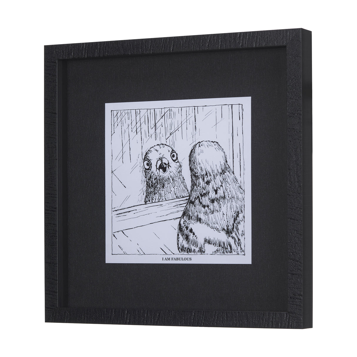 Animal Talk I by Mercana Studio a Framed Art Print Matted under Glass from Mercana - Luna Furniture